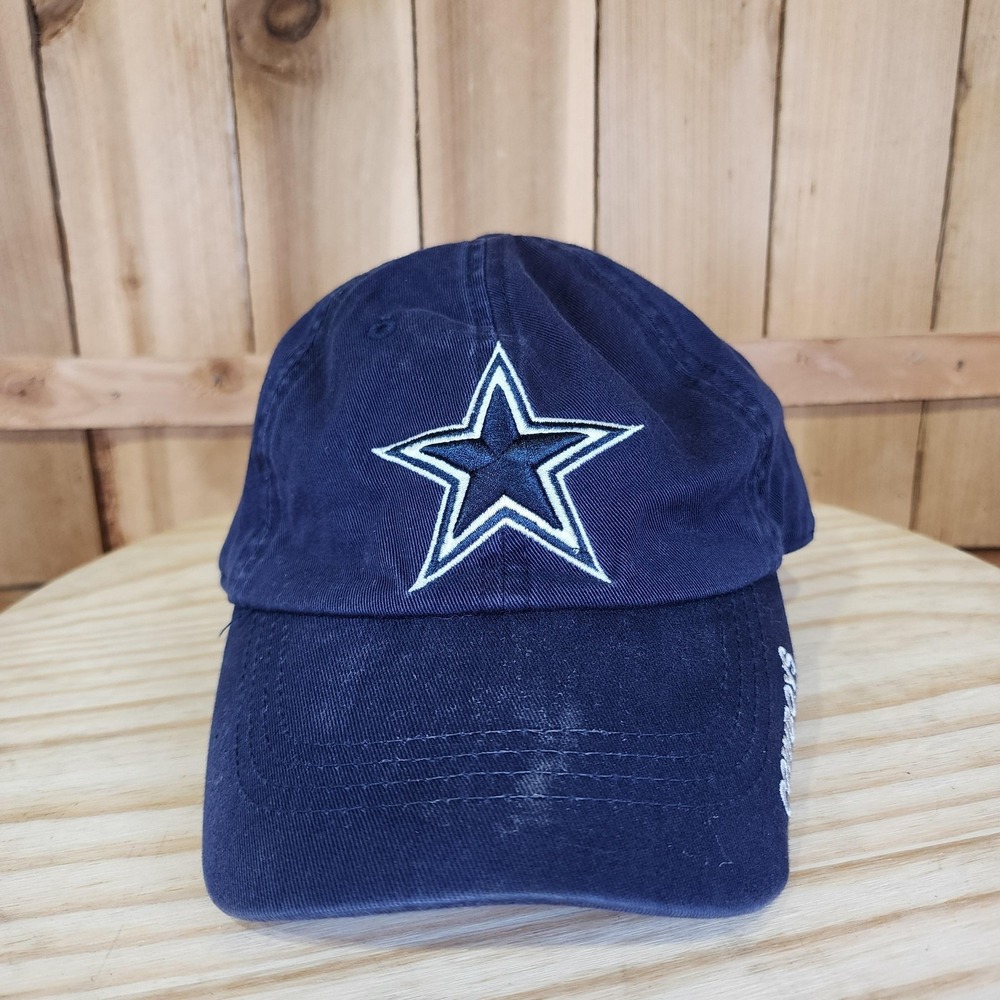 Dallas Cowboys Hat Cap Strap Back Mens One Size Blue NFL Football Authentic